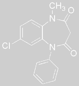 氯巴占结构式最早于1967年在菲律宾上市,目前已在美国,英国,法国,德国