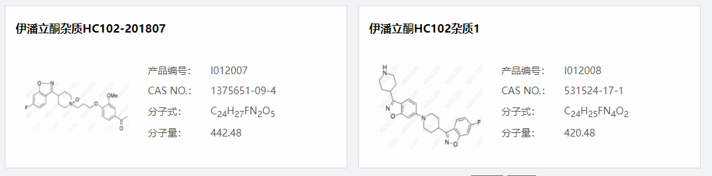 伊潘立酮杂质全套实验室现货定制1375651094