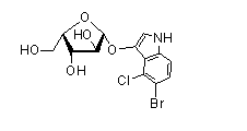 6分子式:c13h13brclno55-溴-4-氯-3-吲哚基-α-l-呋喃阿拉伯糖苷是否