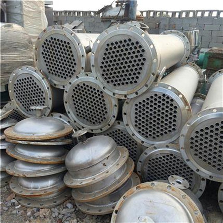 供应二手不锈钢换热器 处理二手钛管冷凝器 常年回收
