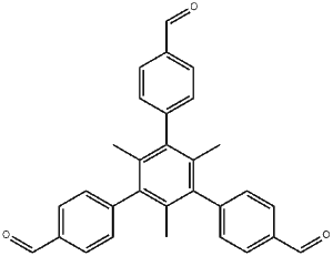 [1,3,5-三甲基-2,4,6-三(4'-醛基苯基)]苯 CAS：2195343-70-3 现货 高校研究所 先发后付