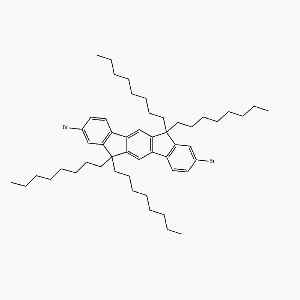 2,8-二溴-6,12-二氫-6,6,12,12-四辛基-茚并[1,2-B]芴；CAS：264281-45-0