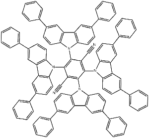 2,3,5,6-四(3,6-二苯基-9-咔唑基)-对苯二腈 CAS：1416881-55-4 现货 高校研究所 先发后付