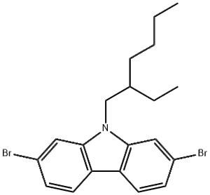 2,7-二溴-9-(2-乙基己基)-9h-咔唑 CAS：544436-46-6 现货供应 高校研究所 先发后付