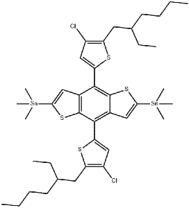 2,6-二(三甲基锡)-4,8-二(5-(2-乙基己基)氯噻吩-2-基)-苯并二噻吩 CAS：2239295-69-1 