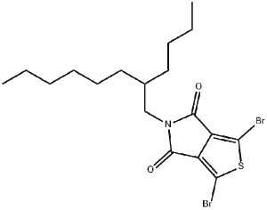 1,3-二溴-5-(2-丁基辛基)-4H-噻吩并[3,4-C]吡咯-4,6(5H)-二酮CAS：1262241-50-8