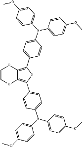 4,4'-(2,3-乙烯基双氧噻吩-5,7-二基)双(N,N-双(4-甲氧苯基)苯胺) CAS：1622008-73-4