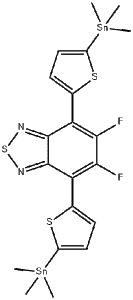 5,6-二氟-4,7-双(5-三甲基锡基噻吩-2-基)苯并[C][1,2,5]噻二唑 CAS：1421762-30-2