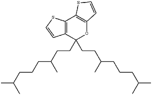 5,5-双(3,7-二甲基辛基)-5H-二噻吩[3,2-B:2',3'-D]吡喃 CAS：1295502-20-3 现货