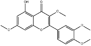 栎精-3,7,3’,4’-四甲醚,雷杜辛黄酮醇;槲皮素-3.7.3’.4’-四甲醚；CAS：1245-15-4；≥98% 产品图片