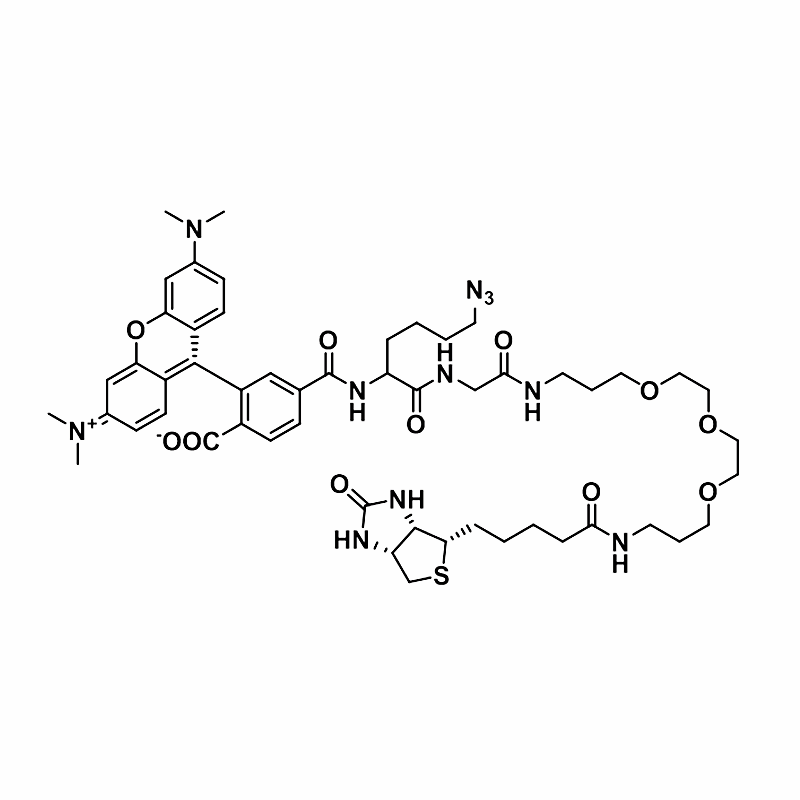 1527486-16-3，TAMRA-azide-PEG3-Biotin，羧基四甲基罗丹明-叠氮-三聚乙二醇-生物素