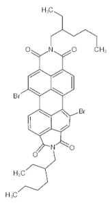 N,N'-二(2-乙基己基)-1,7-二溴-苝四羧酸二酰亚胺 CAS：851786-15-7 现货 高校研究所 先发后付