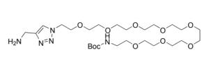 Tert-butyl (26-(4-(aminomethyl)-1H-1,2,3-triazol-1-yl)-3,6,9,12,15,18,21,24-octaoxahexacosyl)carbamate