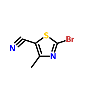 2-溴-4-甲基噻唑-5-甲腈 CAS:1254034-55-3