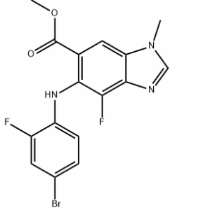 5-((4-溴-2-氟苯基)氨基)-4-氟-1-甲基-1H-苯并[D]咪唑-6-甲酸甲酯 CAS 号:1415559-93-1 科研实验 优势供应