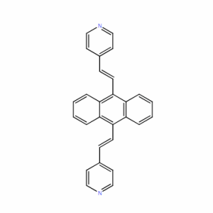 9,10-双(E)-2-(吡啶-4-基)乙烯基)蒽CAS号113308-38-6；黄色粉末；98%现货优势供应！