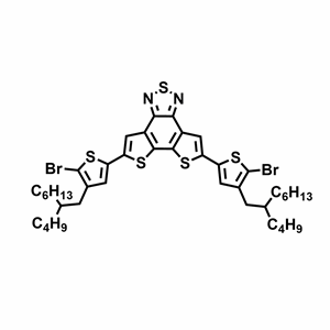 5,8-雙(5-溴-4-(2-丁基辛基)噻吩-2-基)二噻吩并[3',2':3,4;2'',3'':5,6]苯并[1,2-c][1,2,5]噻二唑；CAS：2433725-51-8； 同系列均可提供，實驗室自主研發，光電/電子材料優勢供應！