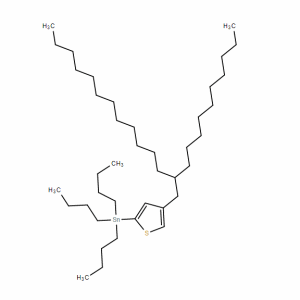 4-(2-癸基-十四烷基）噻吩-2-三丁基錫 ； CAS :  1430201-53-8  同系列均可提供，實驗室自主研發，光電/電子材料優勢供應?。ù笮“b均可、質量保證，助力科研， 高校及研究所支持貨到付款）