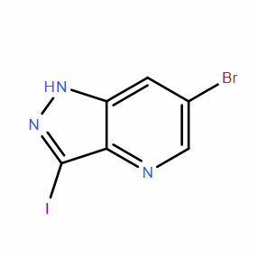 6-溴-3-碘-1H-吡唑并[4,3-b]吡 啶CAS：1305208-17-6  科研试验用