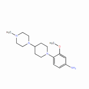3-甲氧基-4-(4-(4-甲基哌 嗪-1-基)哌啶-1-基)苯胺CAS：1254058-34-8  科研试验用