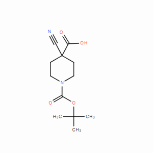 1-Boc-4-氰基哌啶-4-甲酸CAS号495415-34-4；（科研试剂/现货供应，质量保证）