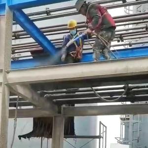 昌邑工业园高空作业喷漆钢架涂环氧油漆防腐