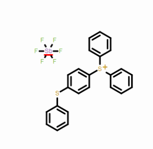 4-(苯硫基)苯基二苯基硫六氟锑酸盐，CAS号：71449-78-0，阳离子光引发剂，常备库存，可按需分装，优势供应