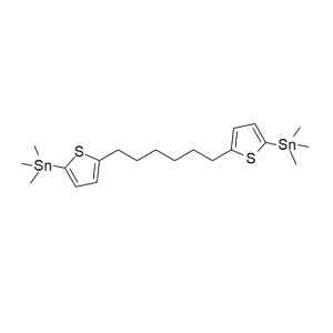 1,6-雙(5-(三甲基錫基)噻吩-2-基)己烷；CAS：1884354-21-5（現貨供應，科研產品，高校/研究所/科研單位先發后付）同系列均可提供，歡迎咨詢！