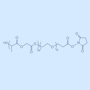 PLGA-PEG-NHS,聚乳酸-羟基乙酸共聚物-聚乙二醇-琥珀酰亚胺酯