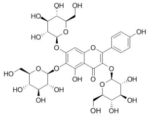 6-羟基山 奈 酚-3,6,7-三-O-葡萄糖苷 产品图片